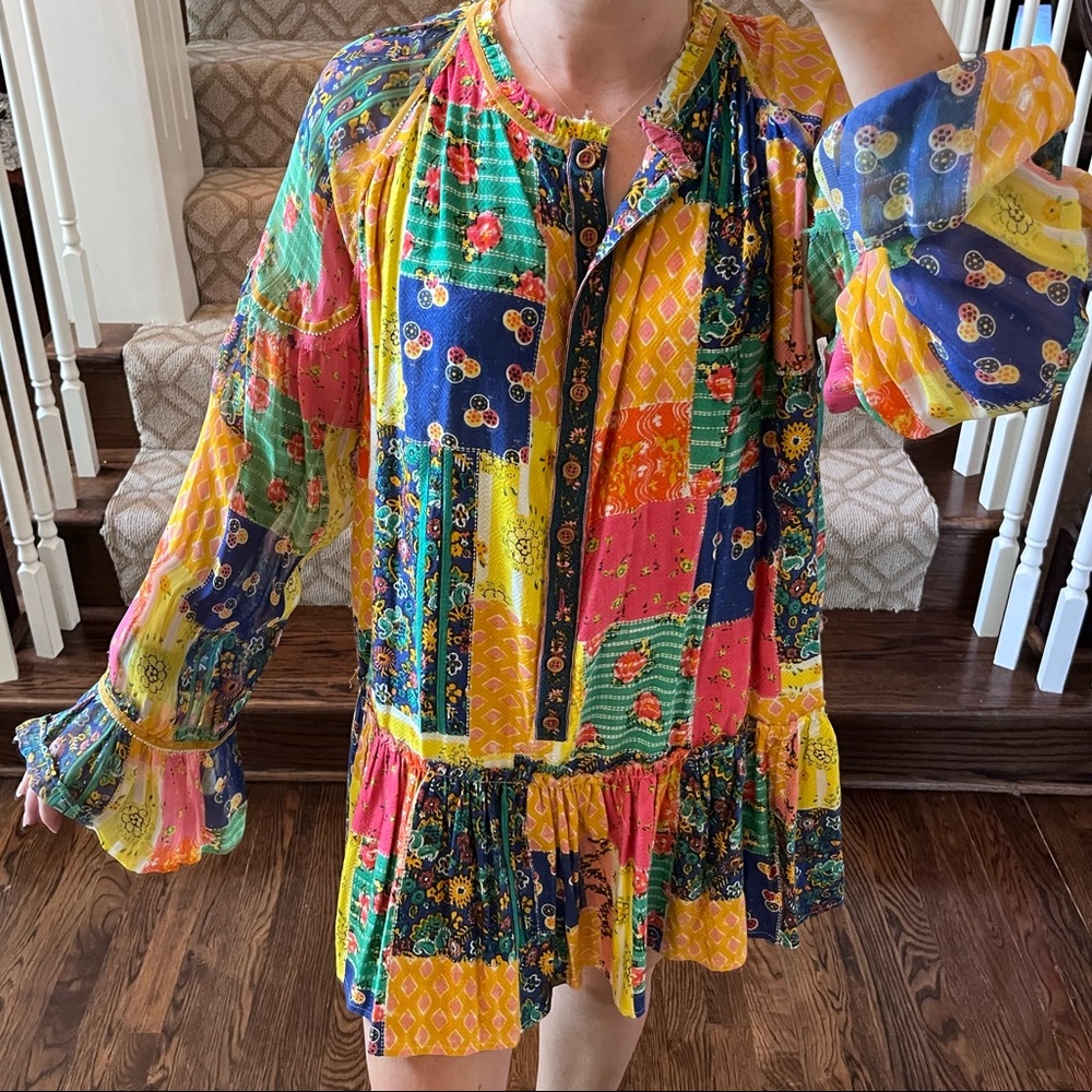 Free People patchwork dress, size XS